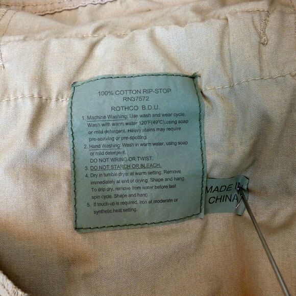 Artform Ripstop Cargo Pants Mens XL 40X30 Khaki Fatigue Button Fly Skate Rothco - Picture 13 of 14